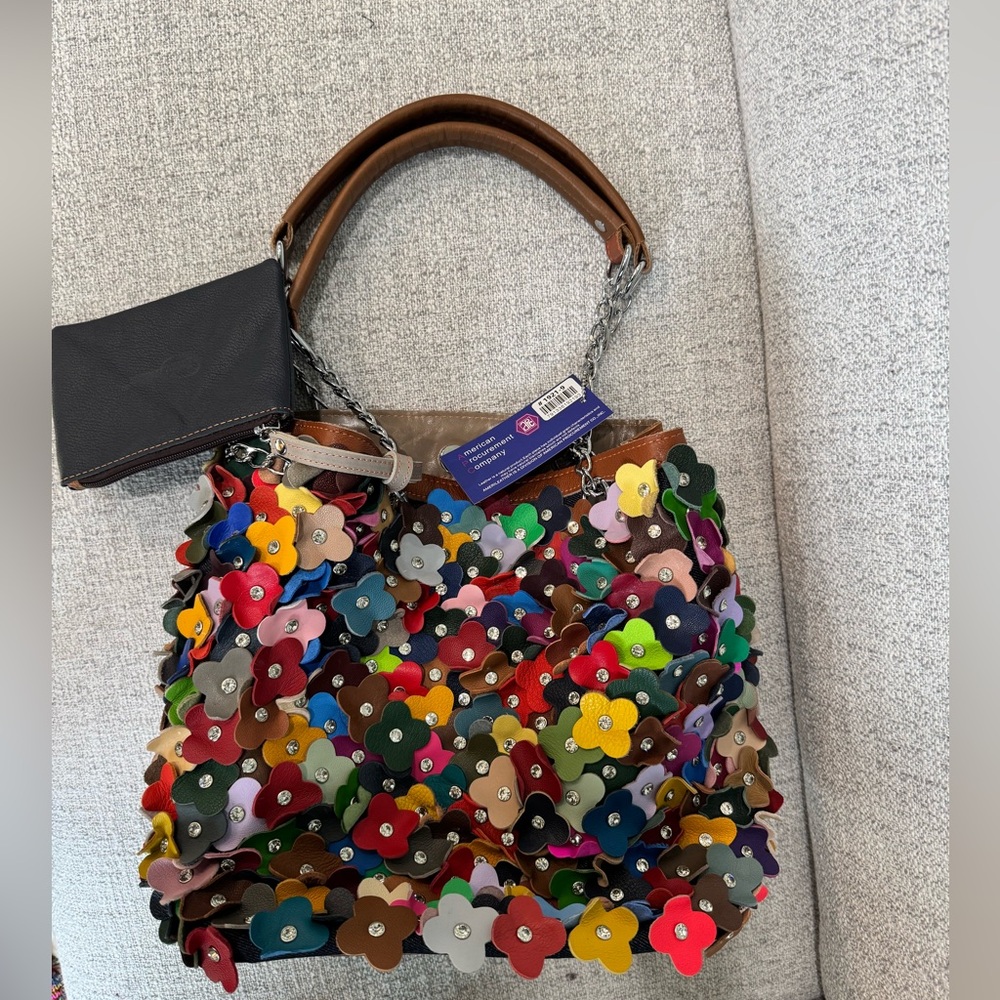 Amerileather Willet Leather Shoulder Bag NWT